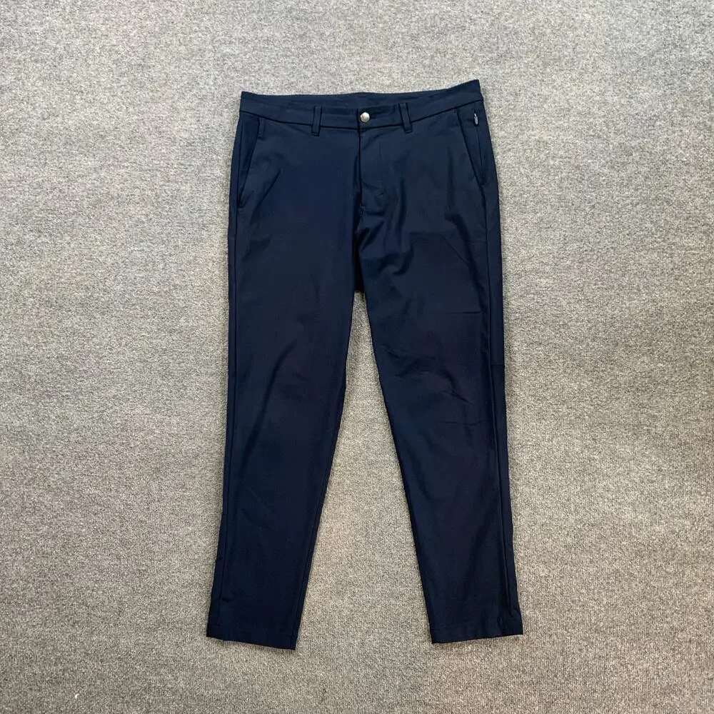 Lululemon Pants Mens 34 Navy Commission Slim Fit Warpstreme Performance Golf